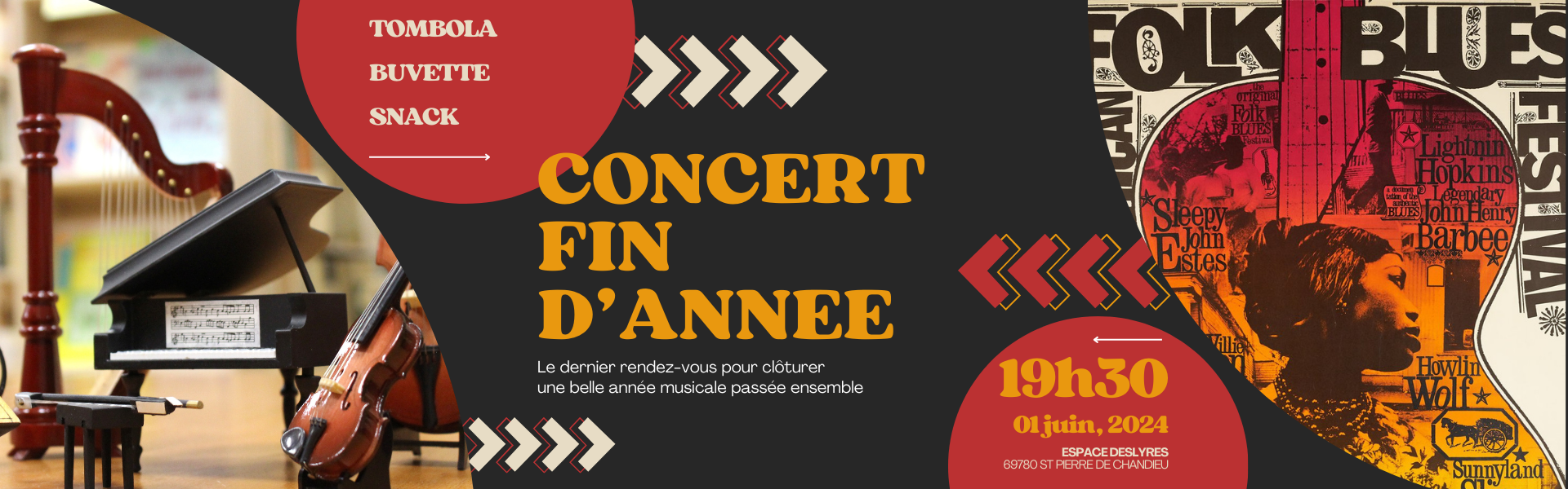 Banniere annonce concert de fin d'année du 1er juin